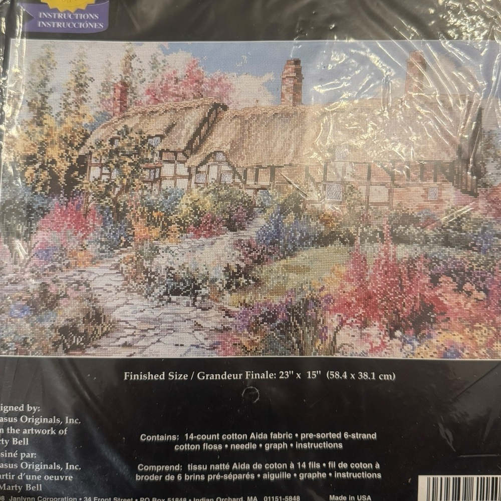 Janlynn Cross Stitch Kit - Miss Hathaway's Garden New - Picture 3 of 6